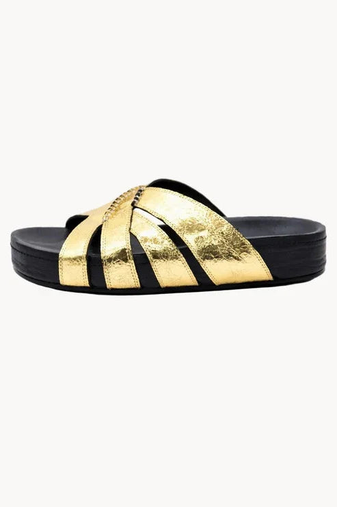 Romanov Zoloto-  Slides, Gold — 02 side profile 2