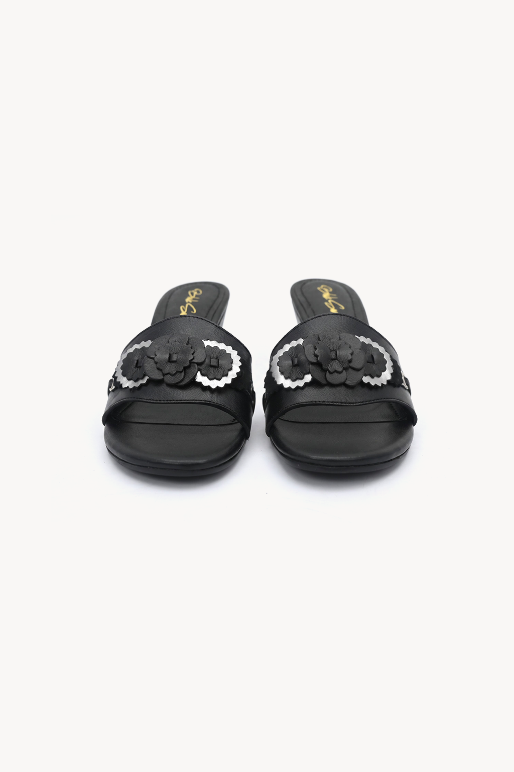 Carlota Crystal Wedge, Black — 01 pair