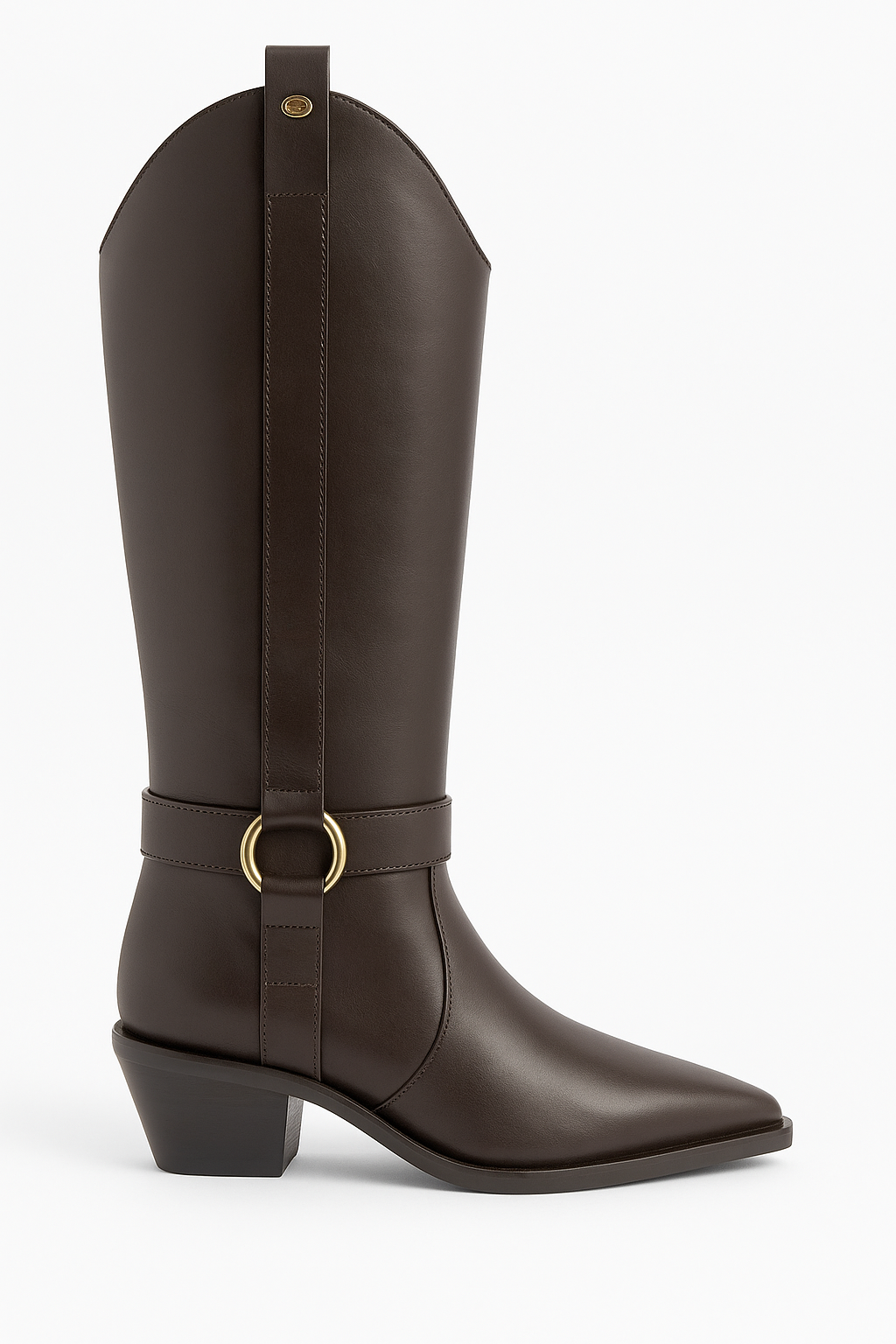 Marcelle – Classic Tall Boots, Brown — 01 side profile