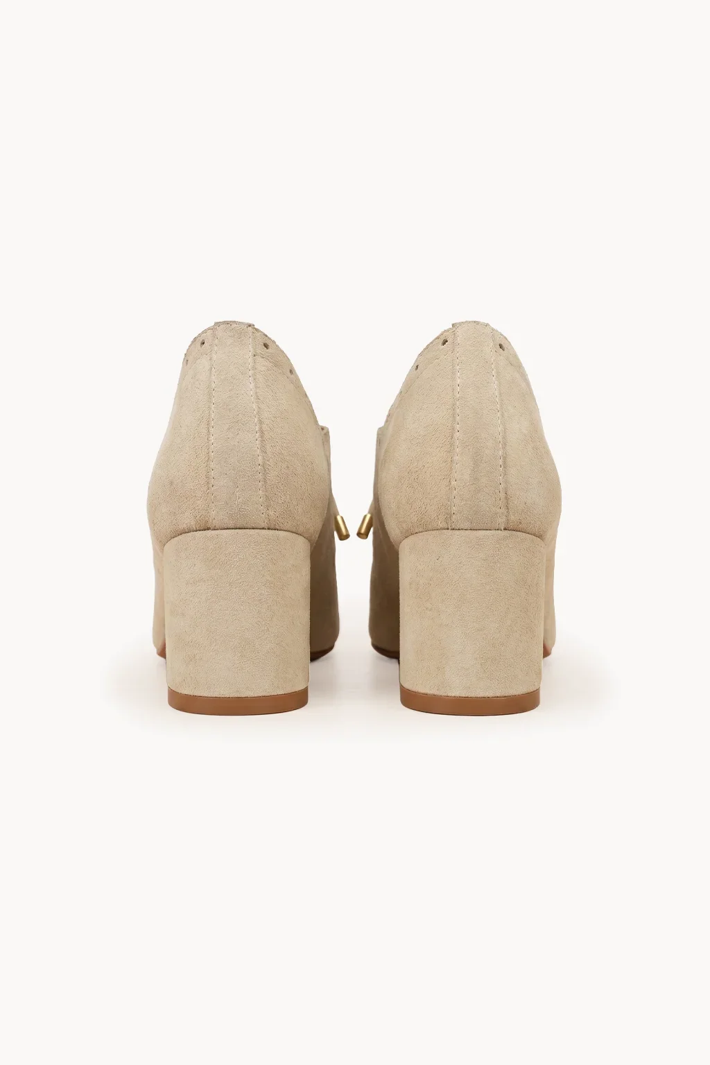 Venezia Oro Brogue Heel, Ivory — 05 back