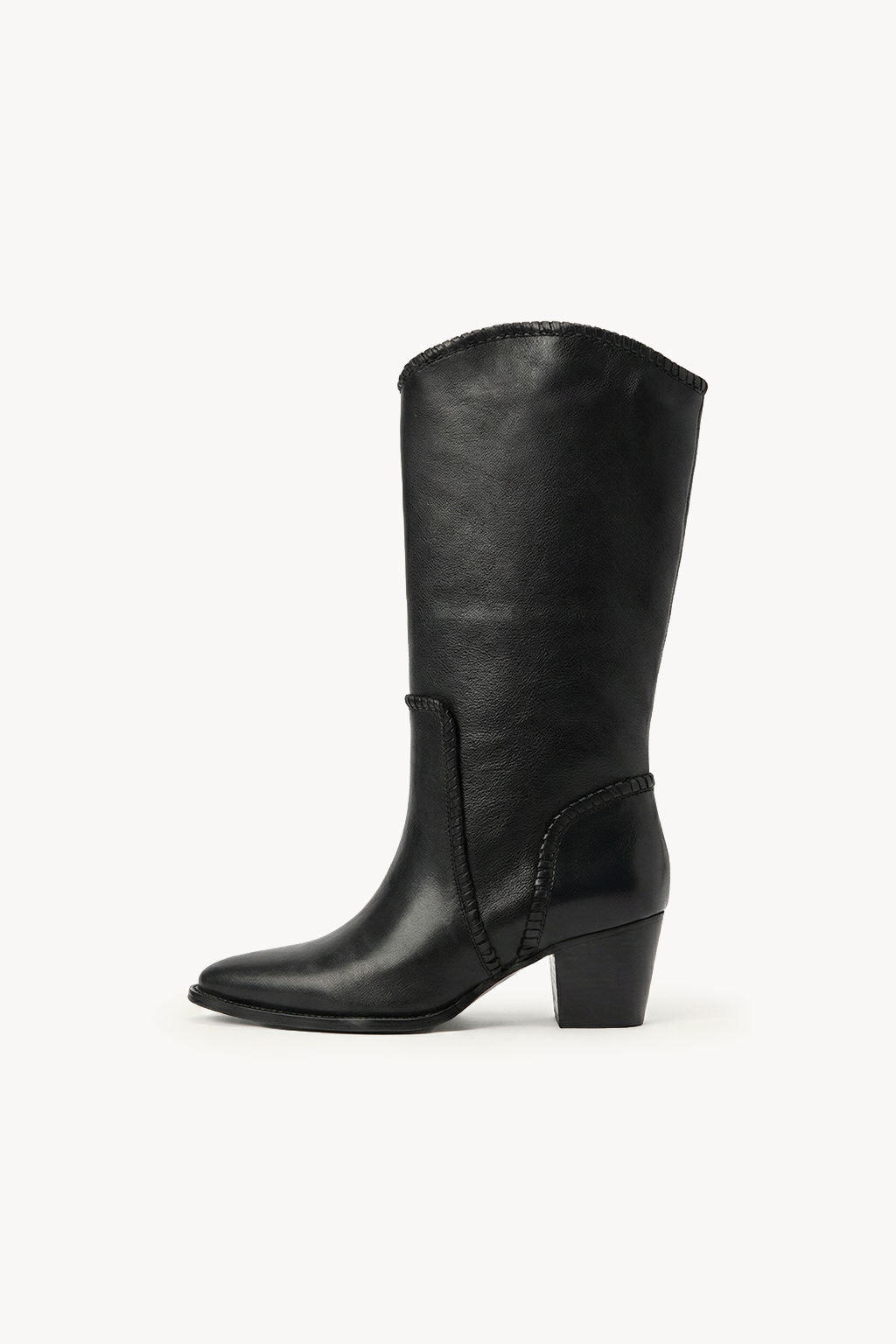 Kaelin – Mid Boots with Artisan Stitching, Dark Brown — 04 side profile 2