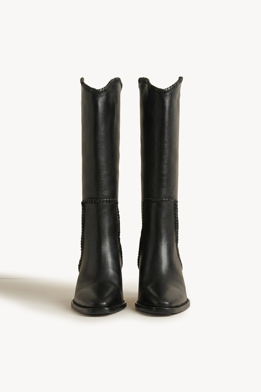 Kaelin – Mid Boots with Artisan Stitching, Dark Brown — 01 pair