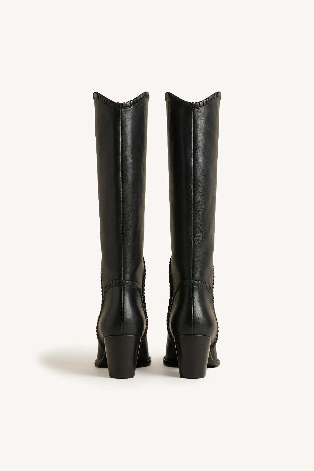 Kaelin – Mid Boots with Artisan Stitching, Dark Brown — 05 back