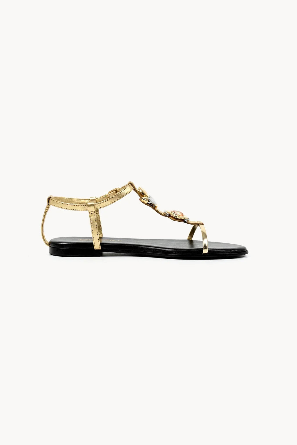 Sandalia Lucía, Gold — 03 side profile