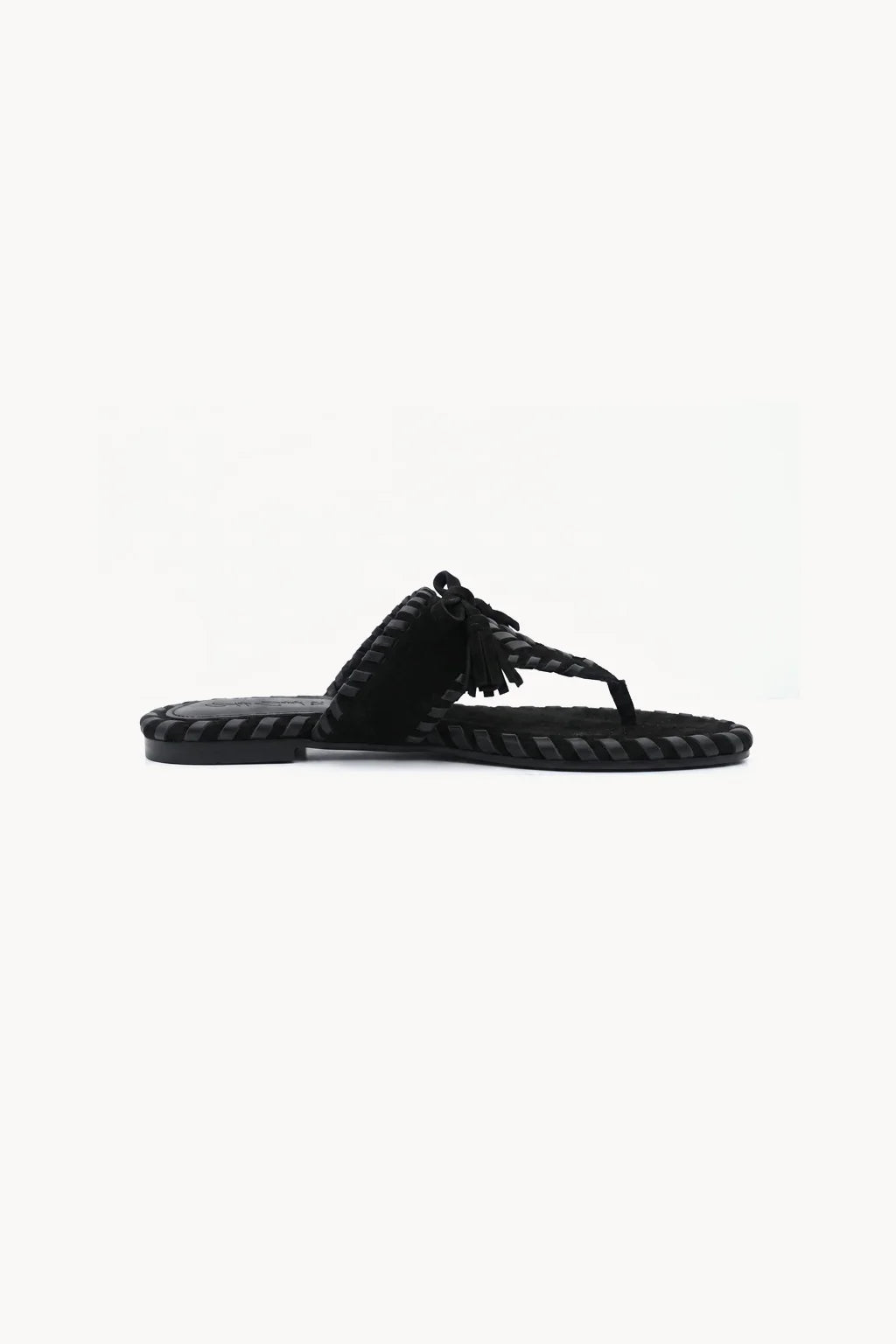 Marbella Trenzado Sandal, Black — 03 side profile