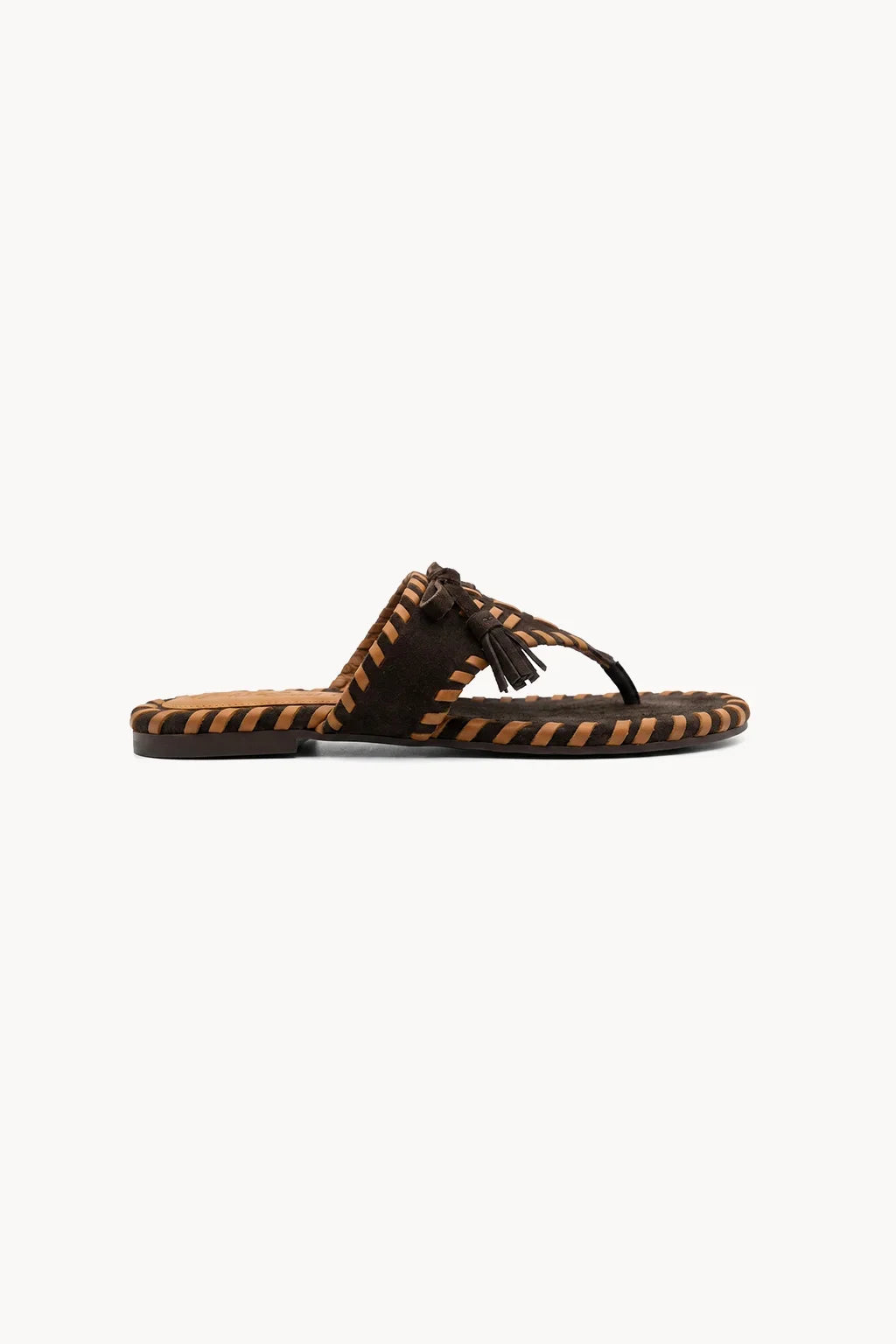 Marbella Trenzado Sandal, Brown — 03 side profile