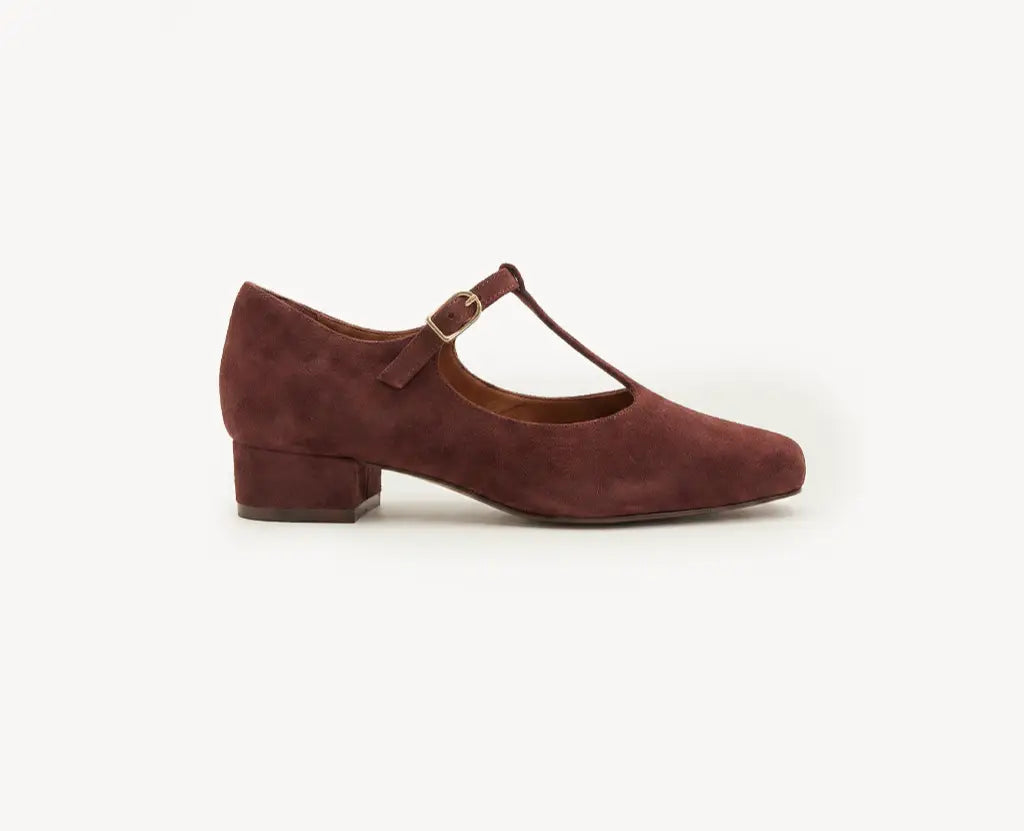 Cintra Mary Jane, Maroon — 05 detail