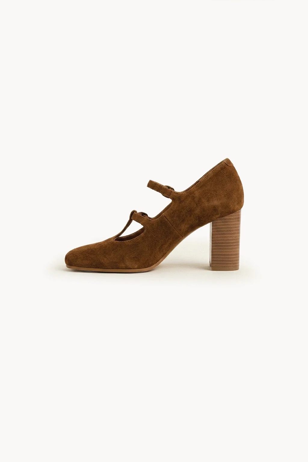 Camoscio Mary Jane, Dark Cognac — 04 side profile 2