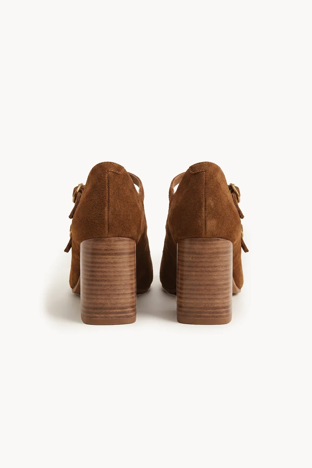Camoscio Mary Jane, Dark Cognac — 05 back