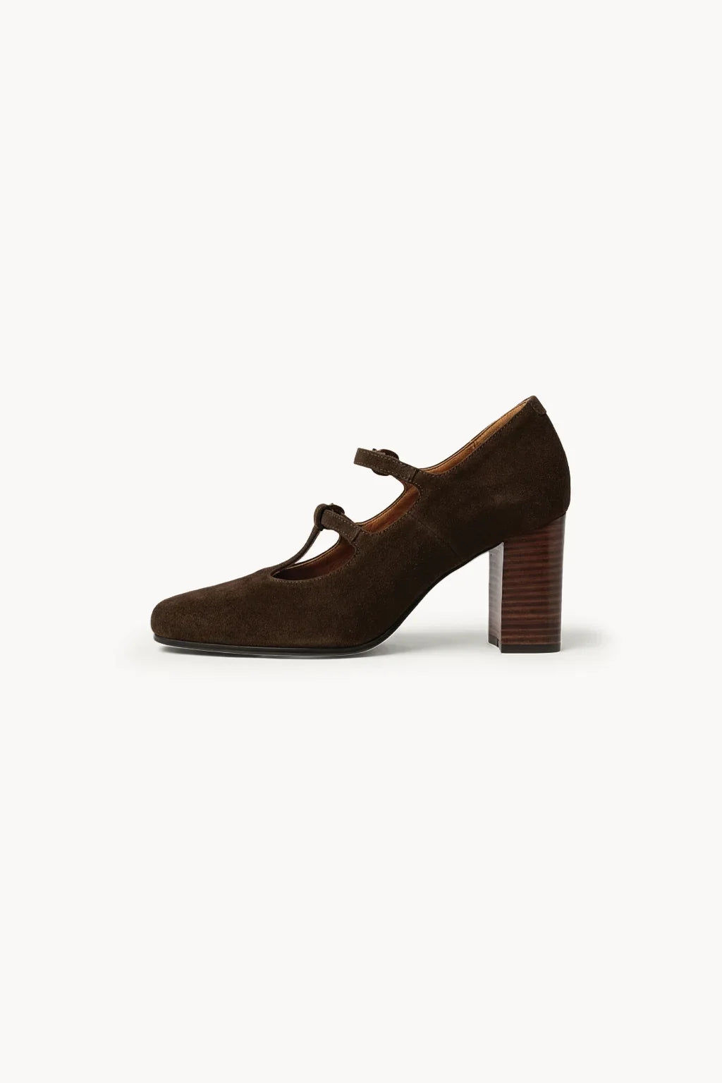 Camoscio Mary Jane, Chocolate — 04 side profile 2