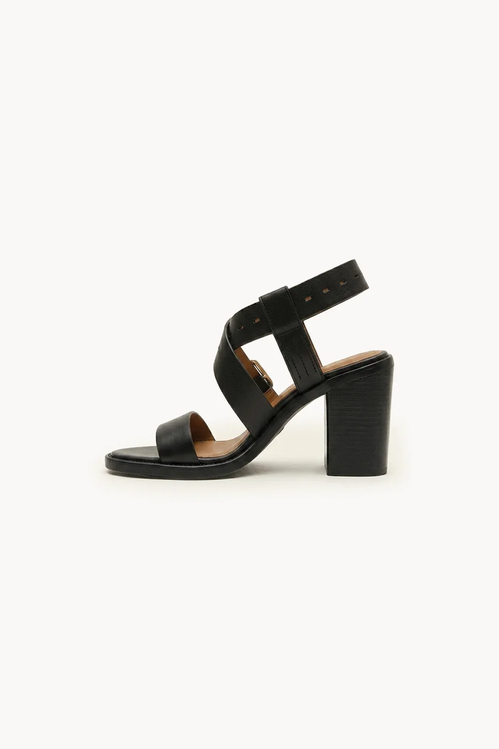 Milano Struttura Sandal, Black — 04 side profile 2