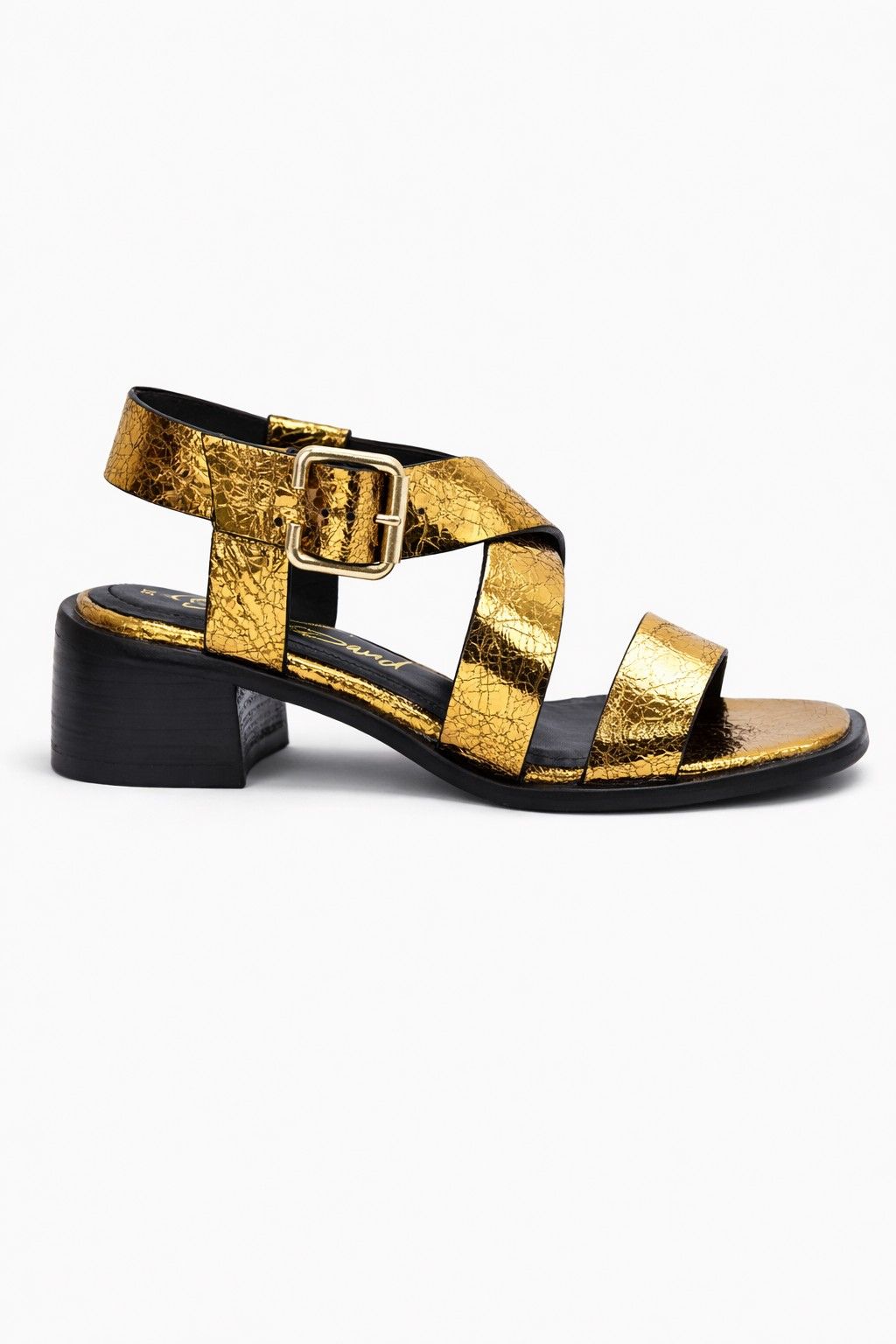 Milano- Strata Sandals, Antique Gold — 01 side profile