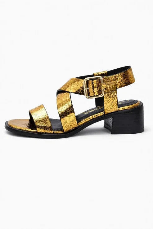 Milano- Strata Sandals, Antique Gold — 02 side profile 2