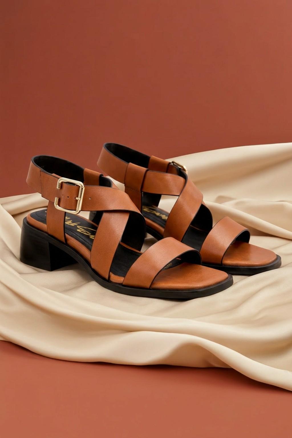 Milano- Strata Sandals, Tan — 09 styled