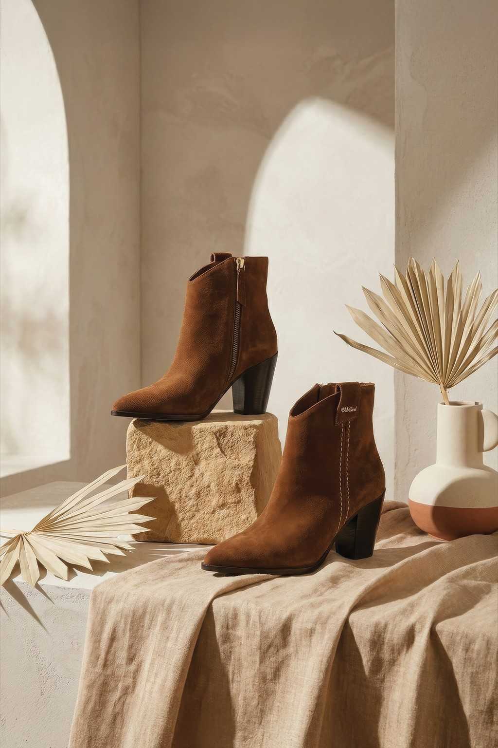 Montara – Heritage Suede Boots, Chestnut — 08 styled