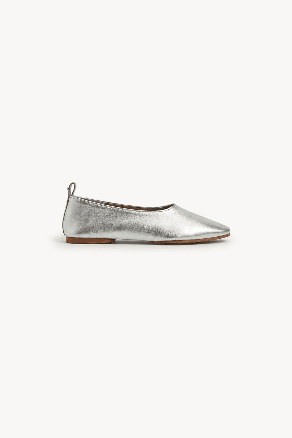 Argent – Ballet Flats, Silver — 01 side profile