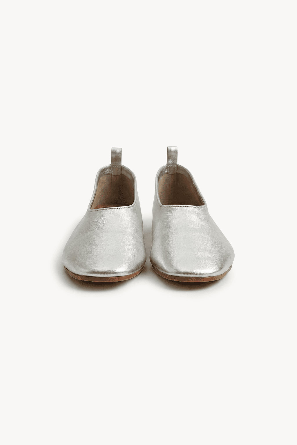 Argent – Ballet Flats, Silver — 04 three-quarter