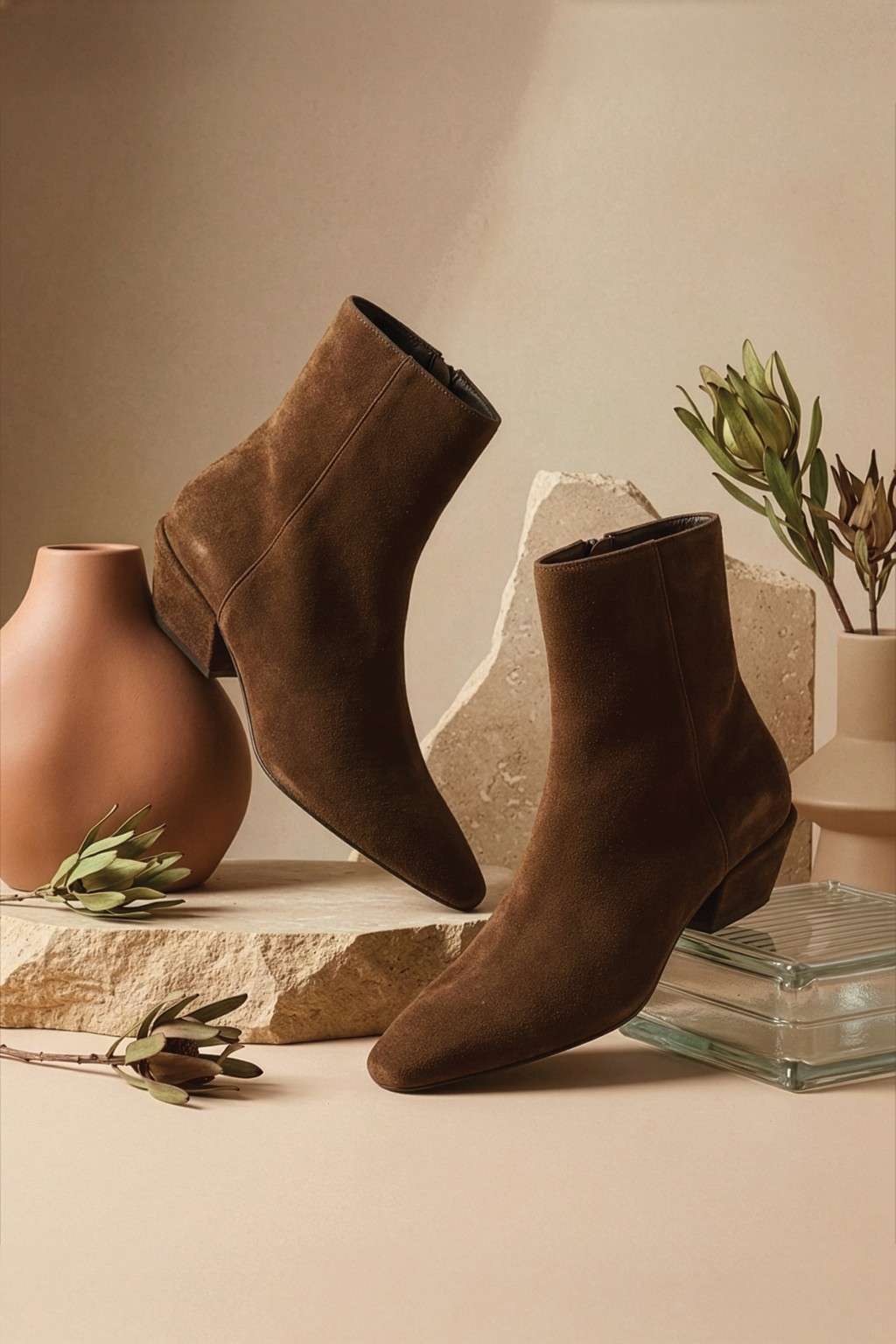 NoirAvenue – Ankle Boots, Chestnut — 08 styled