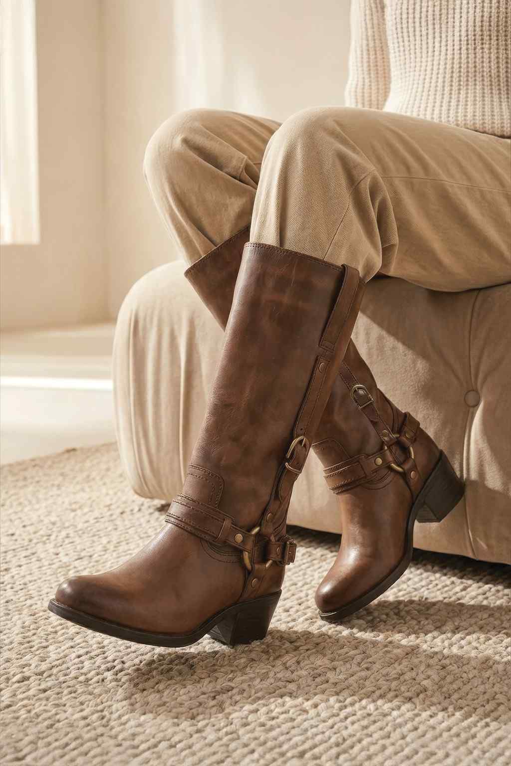 NoirBuckler – Boots, Tan — 06 on the foot