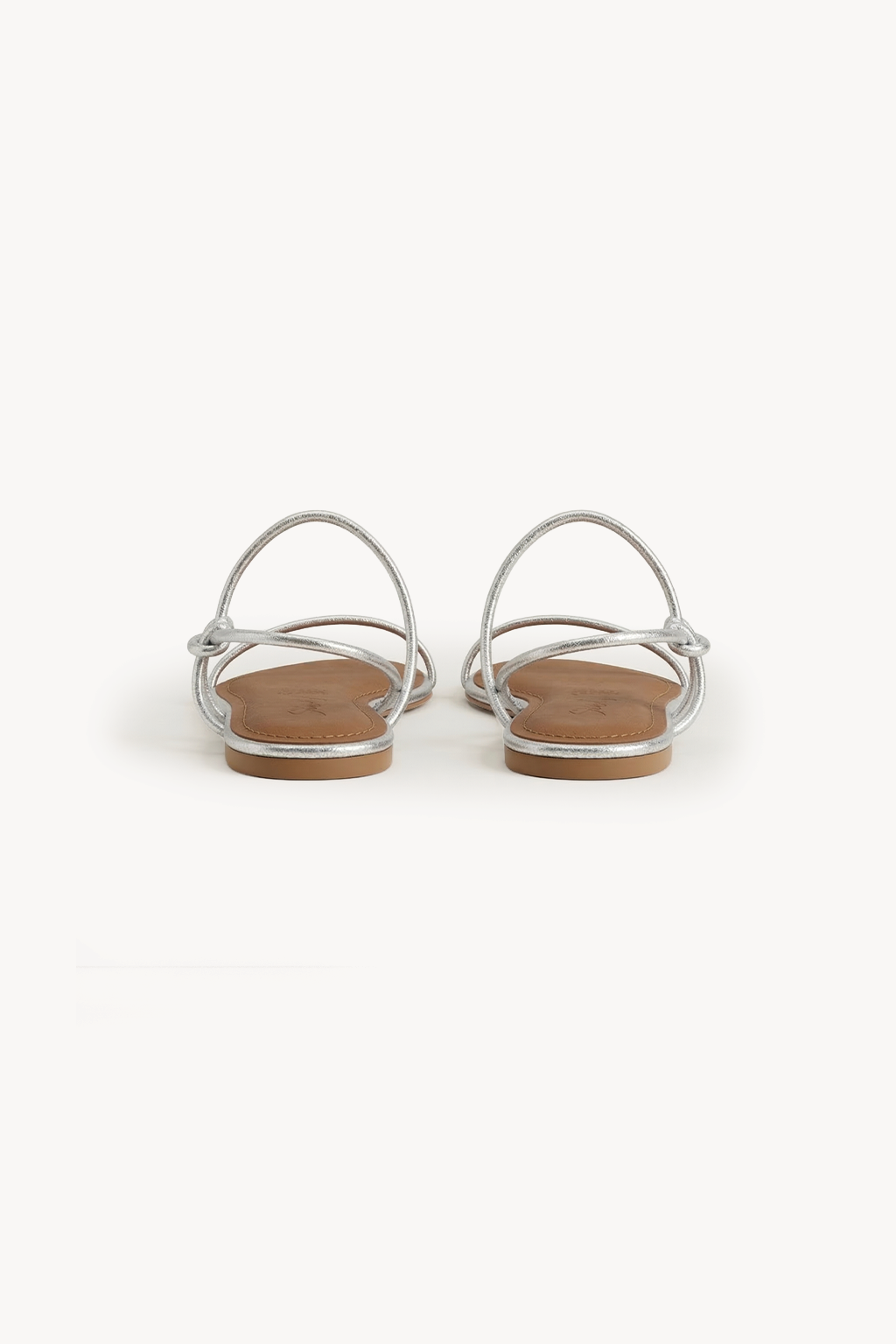 Orbit – Flat Strappy Comfort Sandals, Silver — 05 back