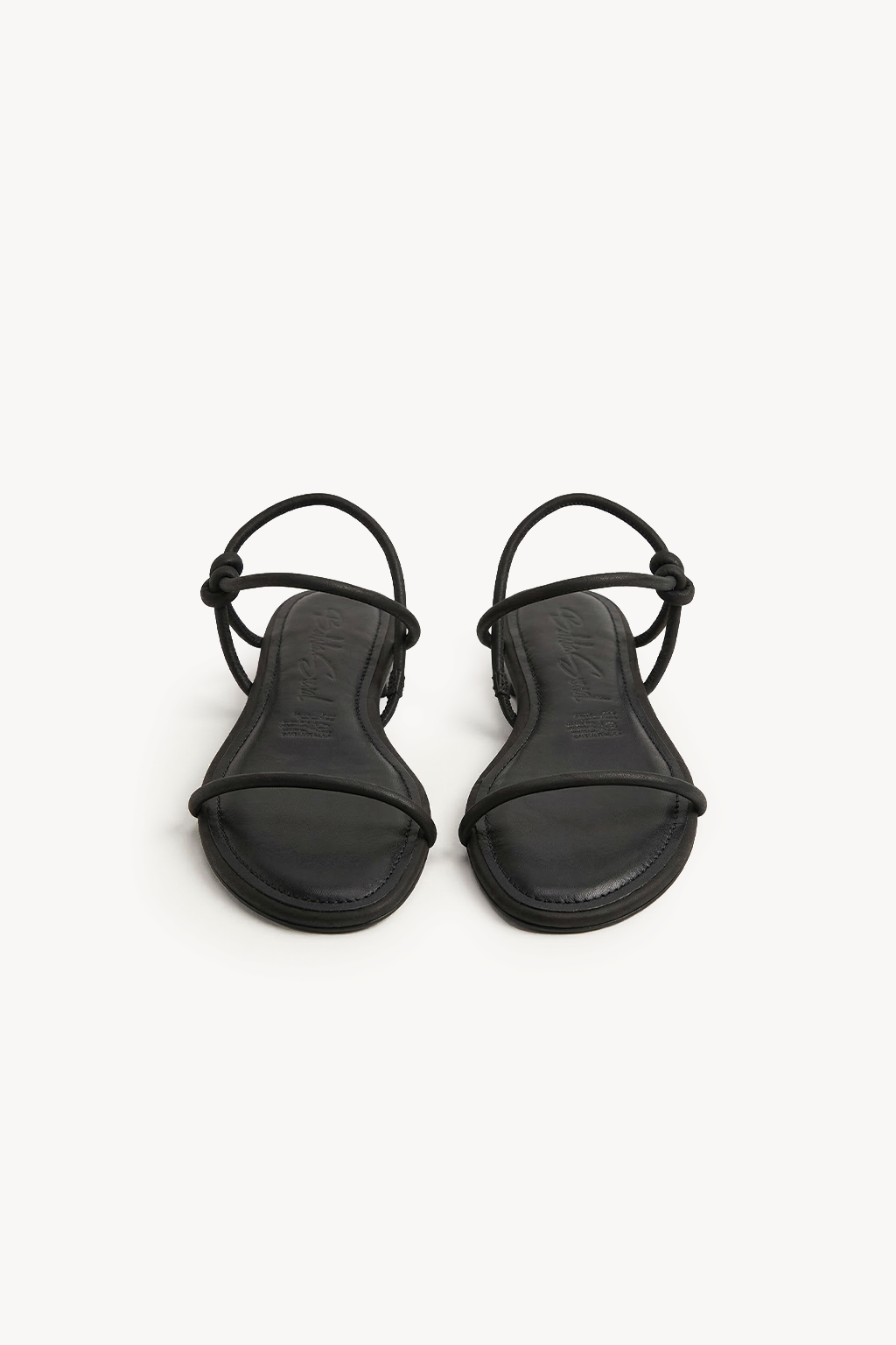 Orbit – Flat Strappy Comfort Sandals, Black — 04 three-quarter