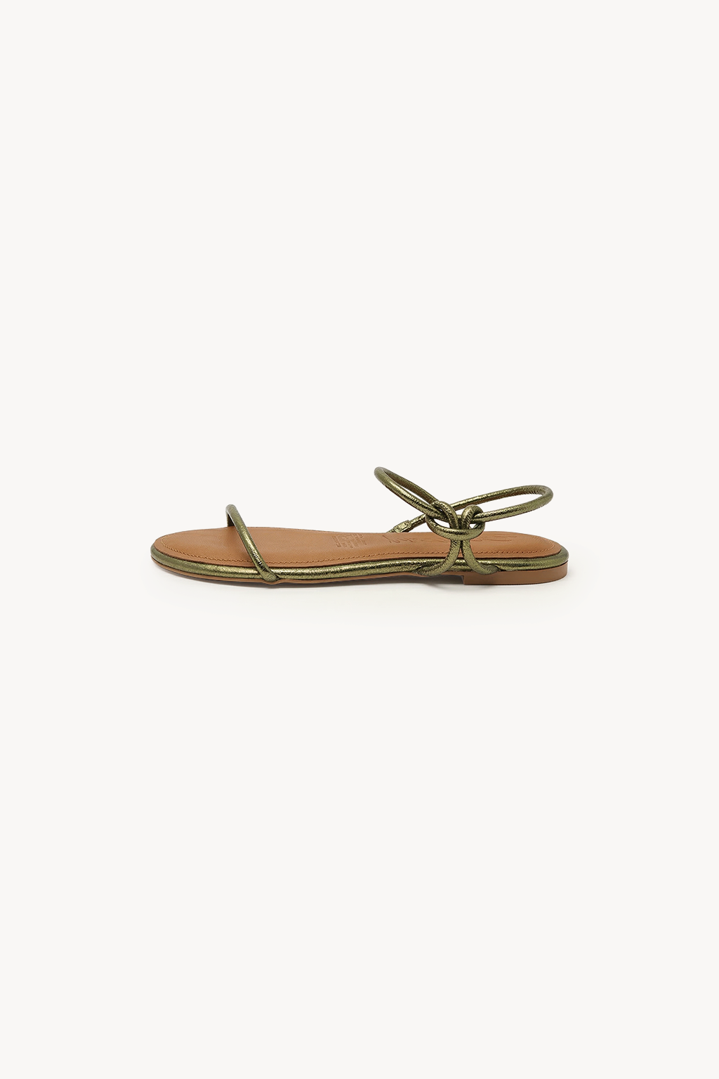 Orbit – Flat Strappy Comfort Sandals, Olive — 02 side profile 2