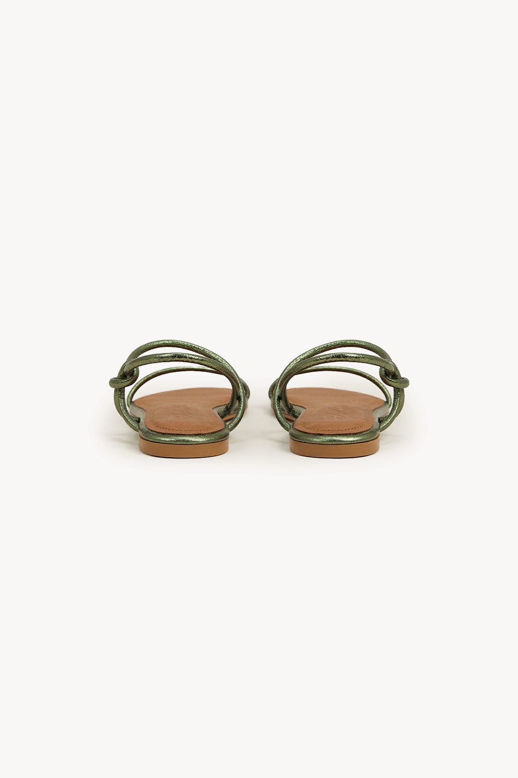 Orbit – Flat Strappy Comfort Sandals, Olive — 05 back