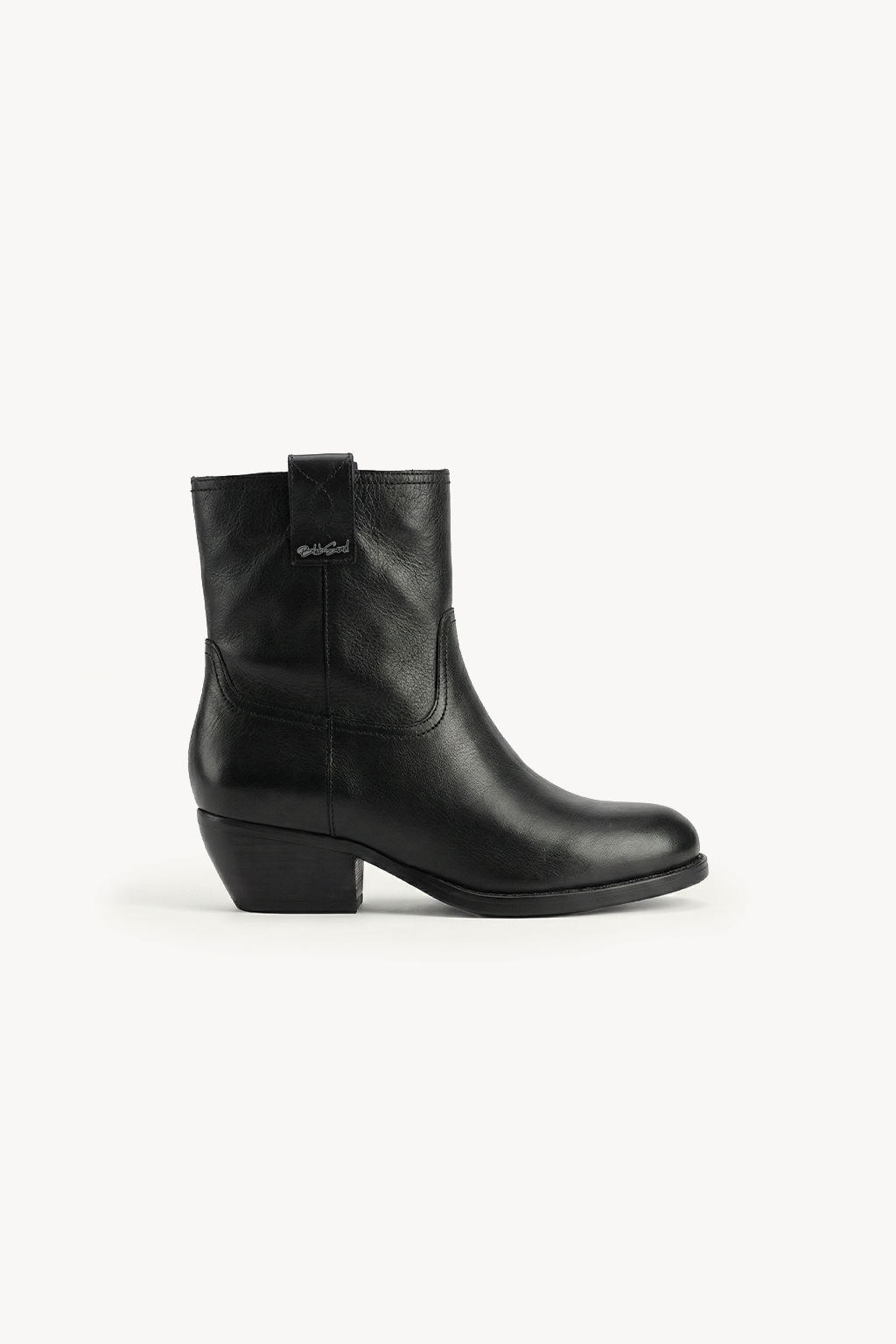 Orvyn-Sculpted Everyday Ankle Boots, Black — 03 side profile