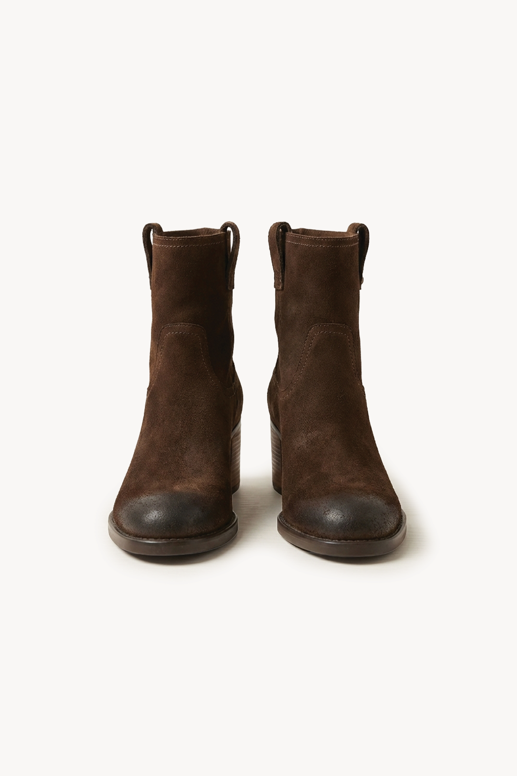 Orvyn-Sculpted Everyday Ankle Boots, Chocolate — 01 pair