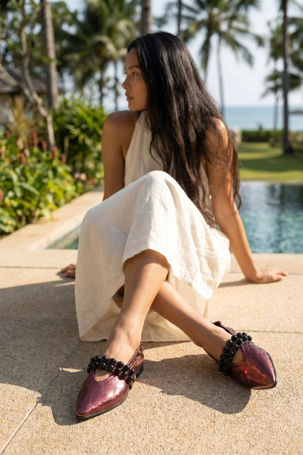 Gioiello Mary Jane, Plum — 07 on model