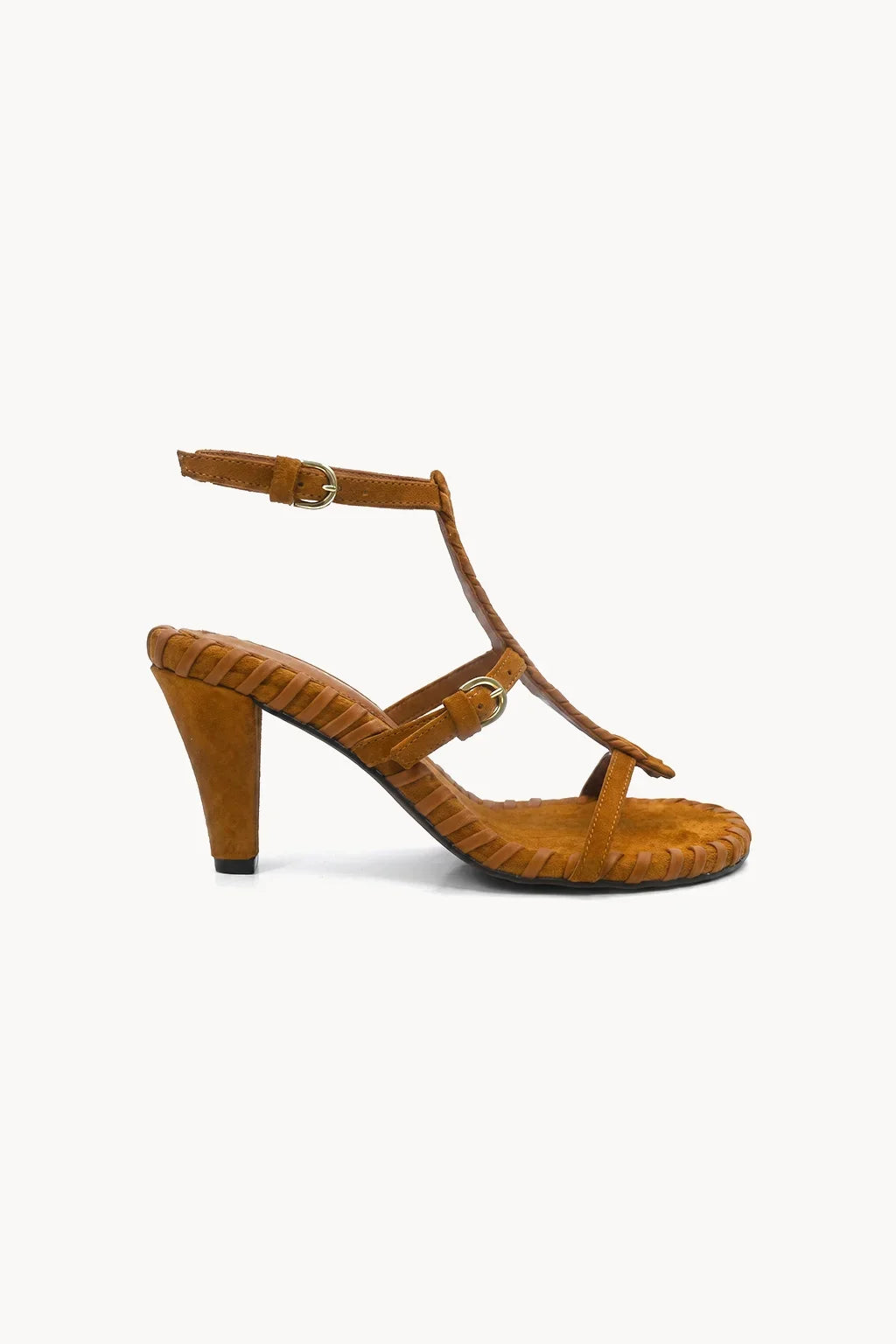 Nocturne Woven Heel, Tan — 03 side profile