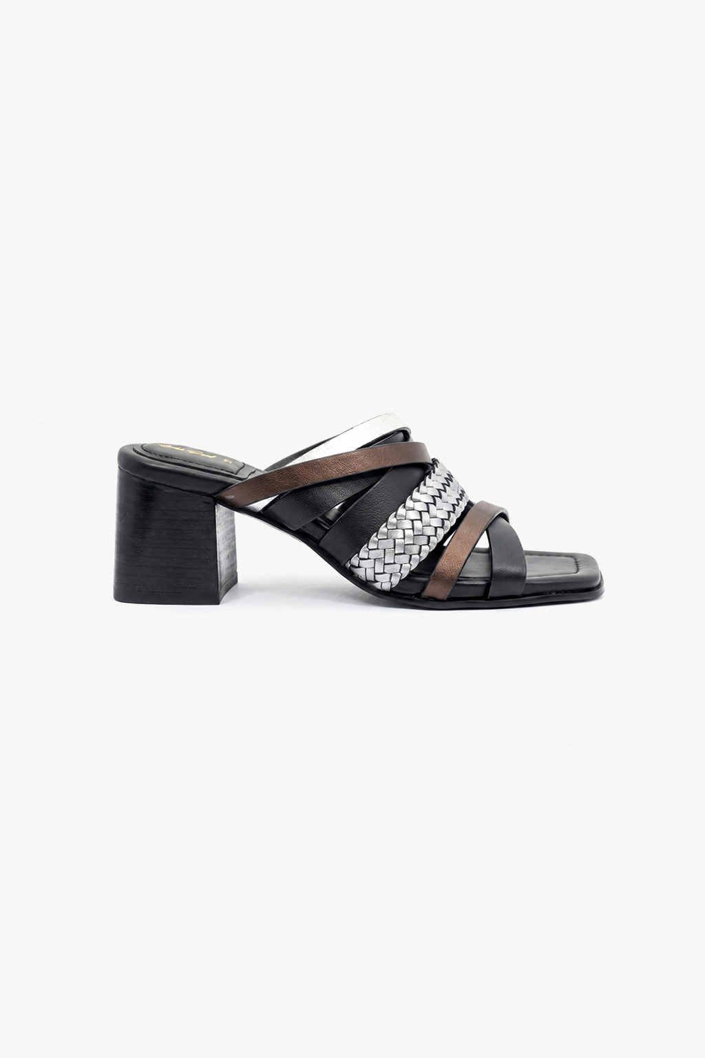 Soraya Woven Strap Mule, Multi — 03 side profile