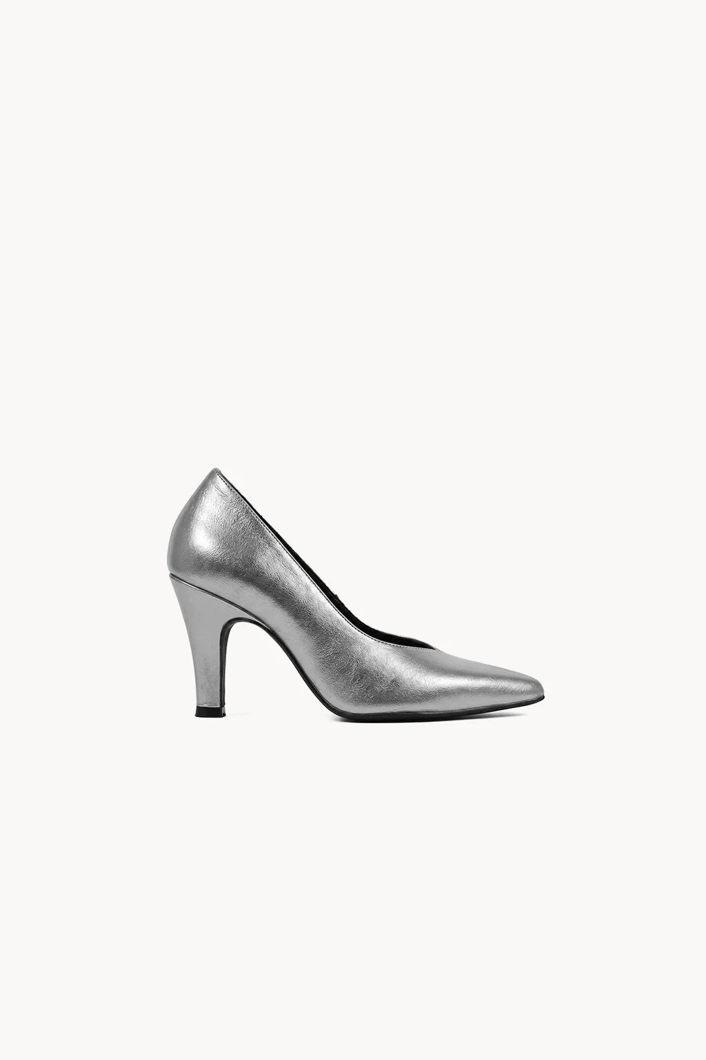 Sevilla Salon Pump, Silver — 03 side profile