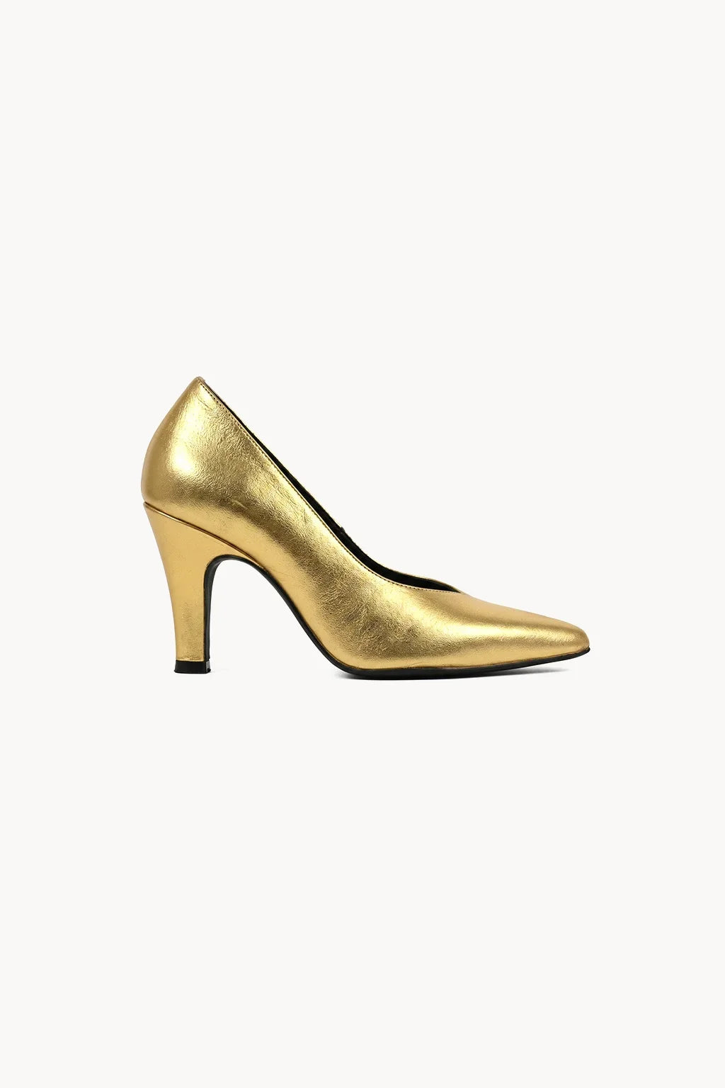 Sevilla Salon Pump, Gold — 03 side profile
