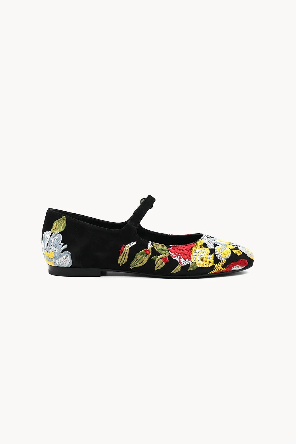 Mercedita Jardin Ballerina, Black — 03 side profile