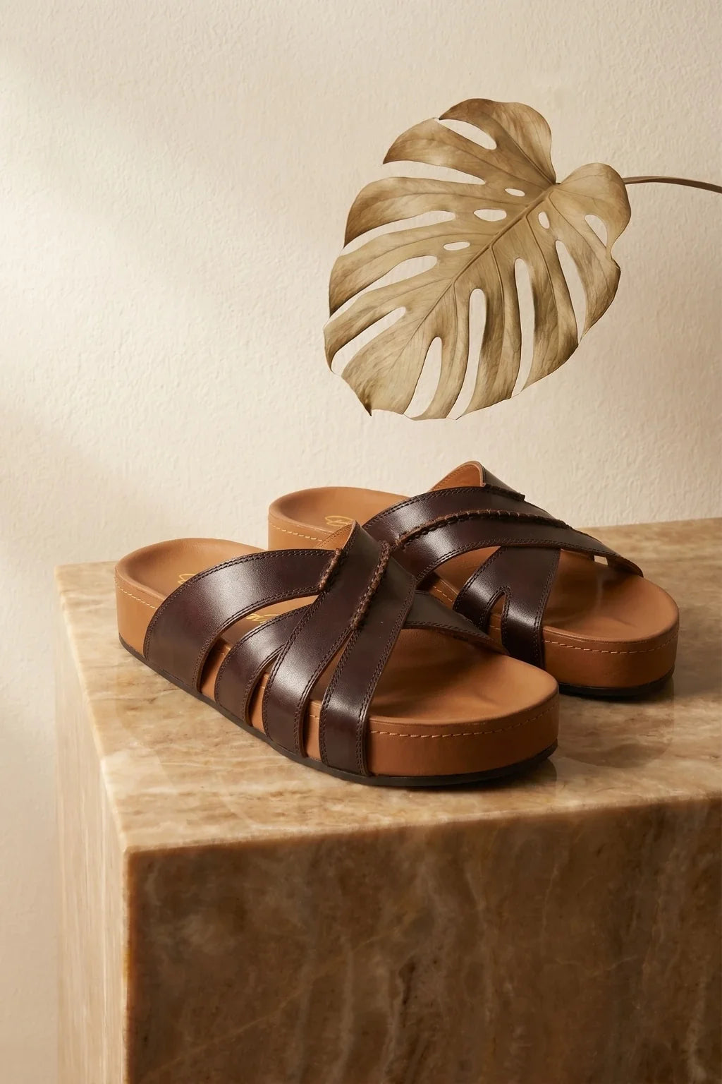 Romanov Zoloto-  Slides, Taupe — 08 styled