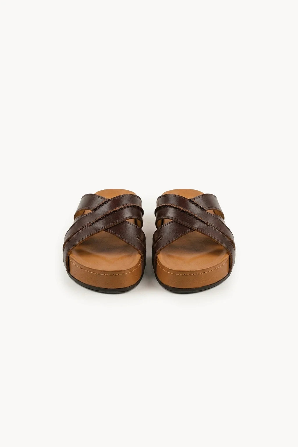Romanov Zoloto-  Slides, Taupe — 04 three-quarter