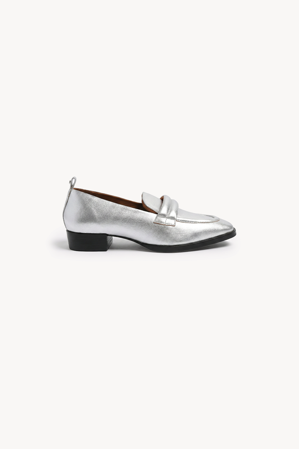 Sera Loafer, Silver — 01 side profile