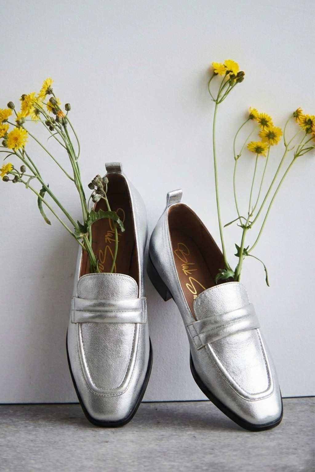 Sera Loafer, Silver — 09 styled