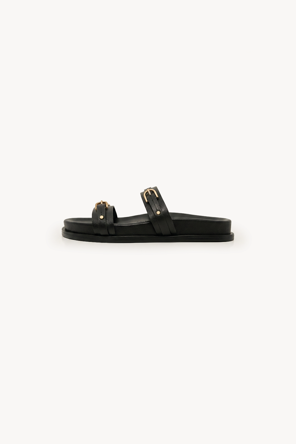Glint – Slide Comfort Sandals, Black — 02 side profile 2