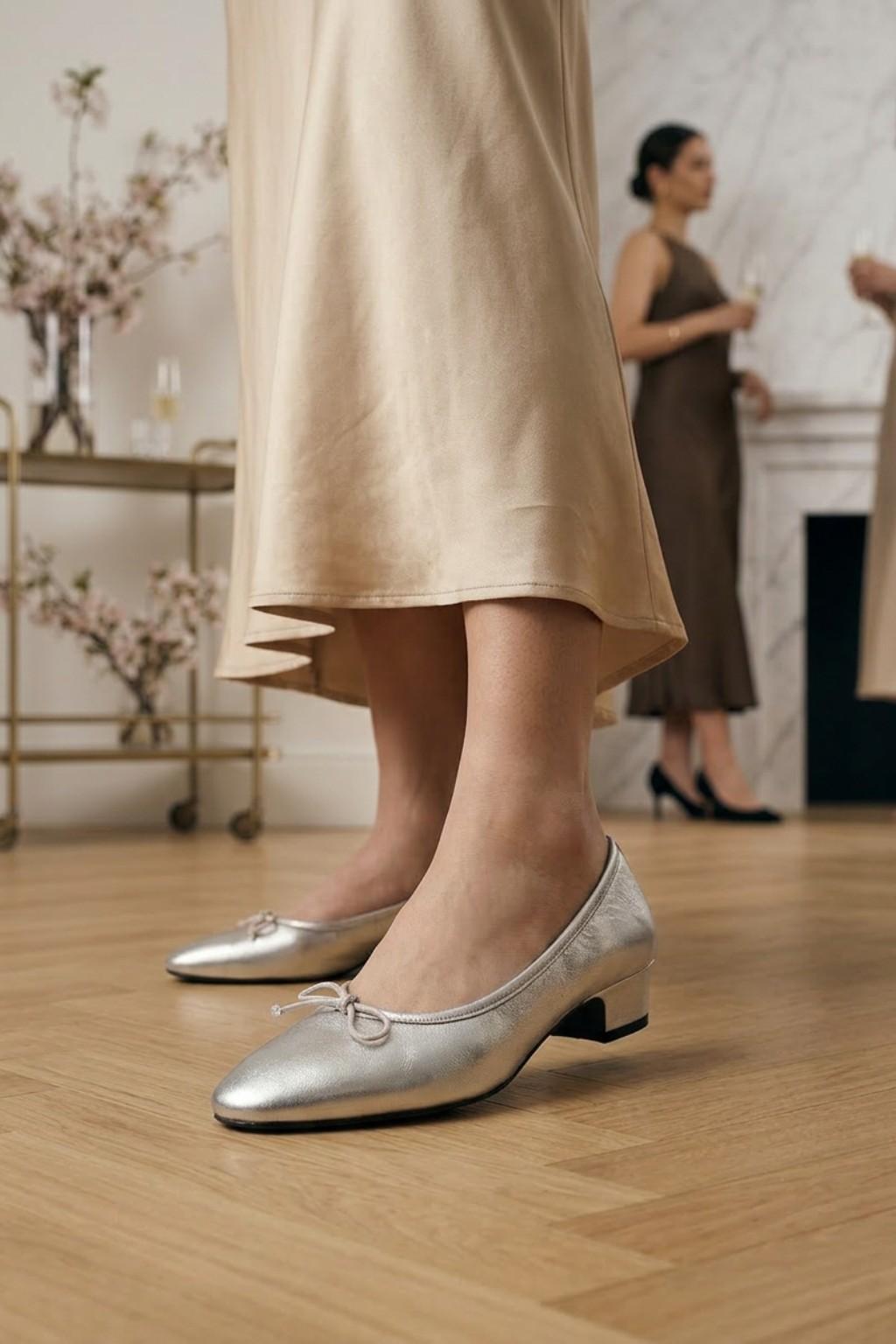 Linea Ballerina, Silver — 06 on the foot