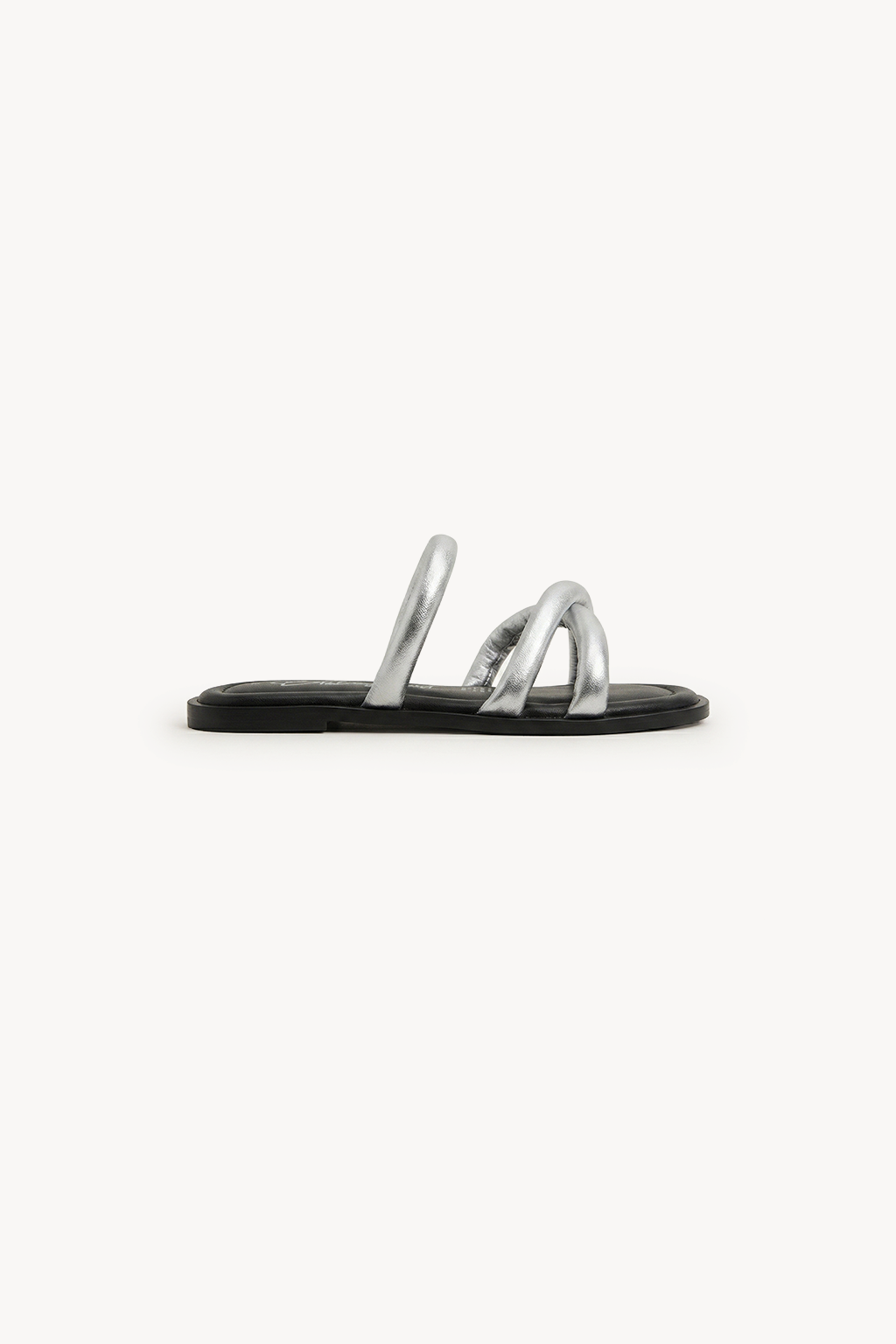 Solea – Comfort Footbed Sandals, Silver — 01 side profile