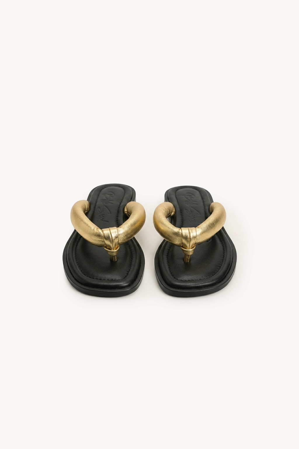 Flux Sandal, Gold — 04 three-quarter