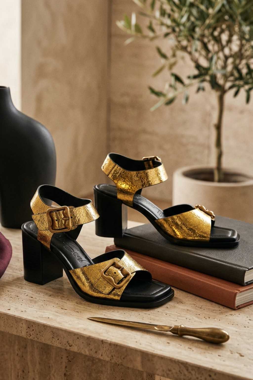 Nova – Philana Sandals, Gold — 08 styled