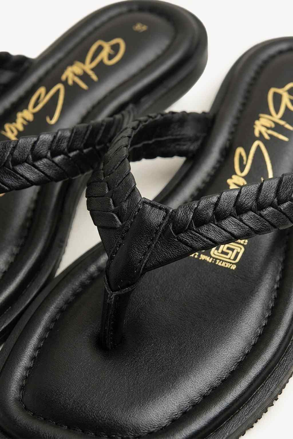 Intreccio Nero Sandalo, Black — 03 close-up