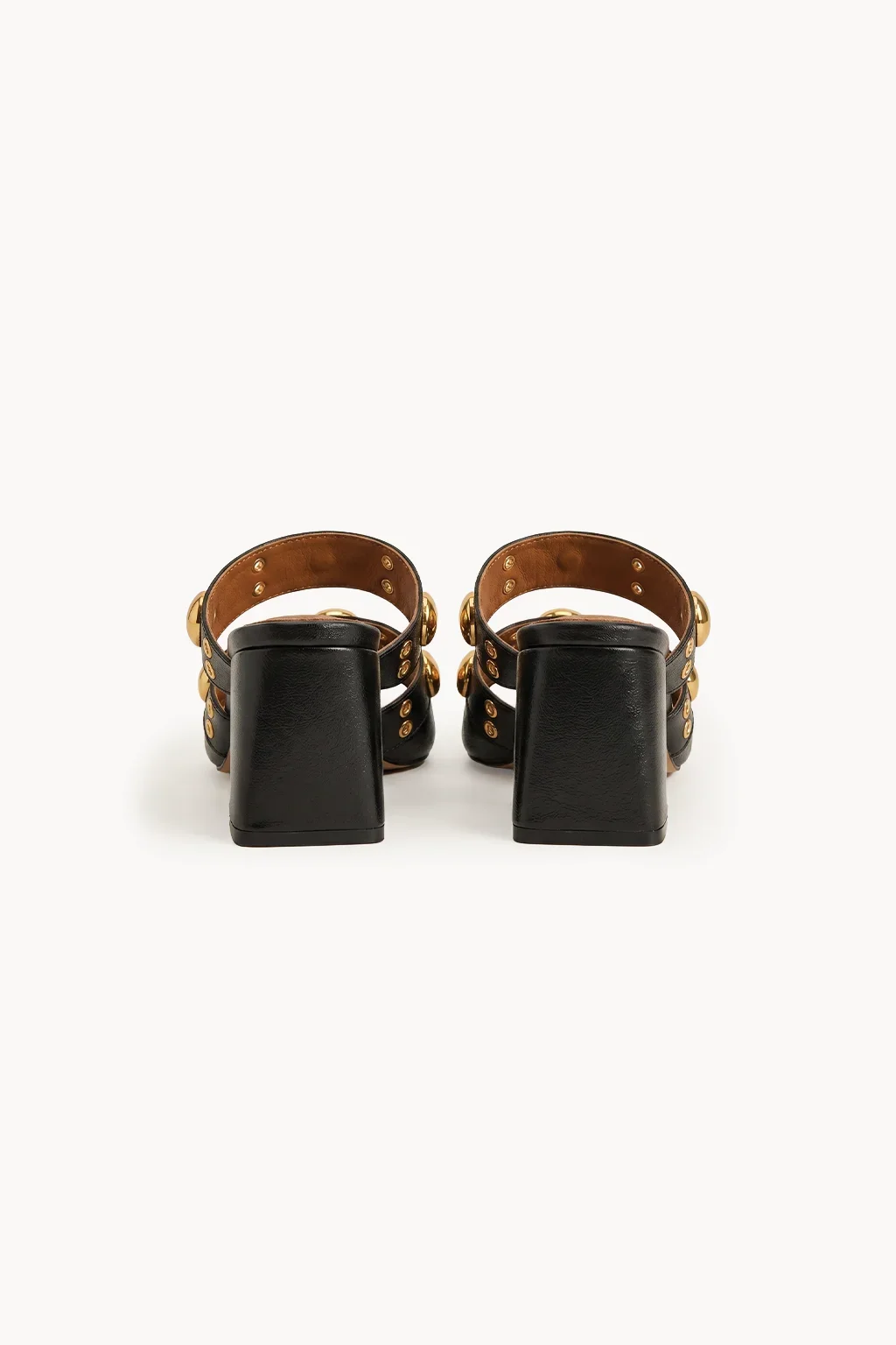 Torino Nero Rockstud Slide, Black — 05 back