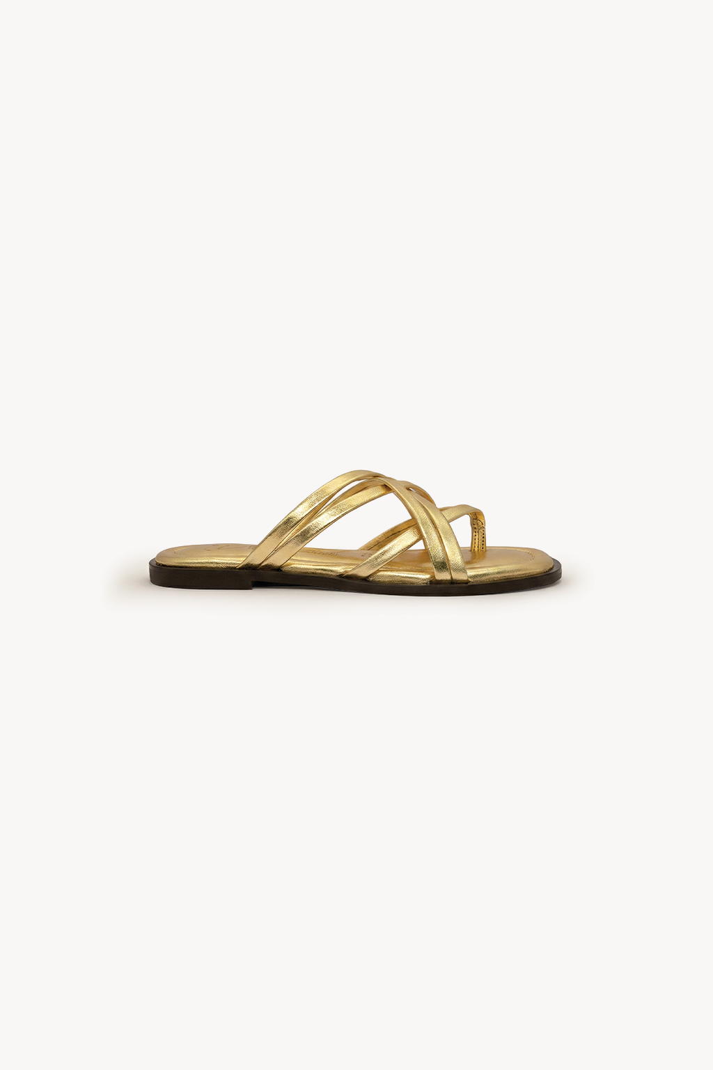 Velare Sandal, Gold — 01 side profile