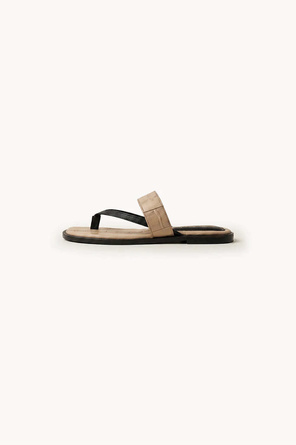 Venezia Intreccio Rosso Flat, Beige — 02 side profile 2