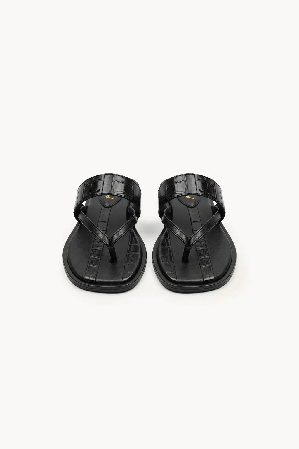 Venezia Intreccio Rosso Flat, Black — 04 three-quarter