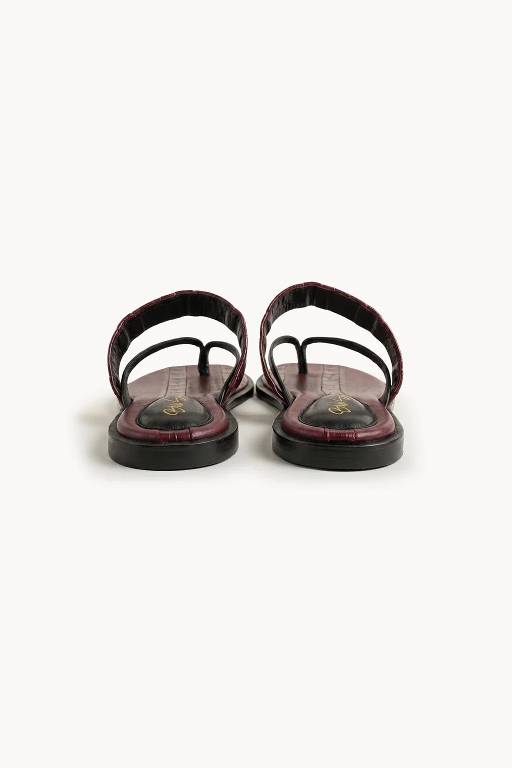 Venezia Intreccio Rosso Flat, Burgundy — 05 back